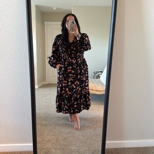 Old Navy Long Sleeve Midi Dress